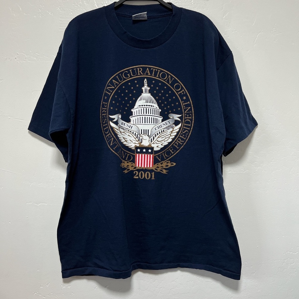Vintage Single Stitch 2001 Inauguration of President and Vice President T-shirt